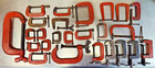 Lot of 25 C-Clamps, Judd, Cinn.Tools, Semi-Steel, Bbc and other unbranded clamps