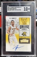 2016-17 Panini Contenders DP College Ticket Fred VanVleet RC Auto -SGC 10