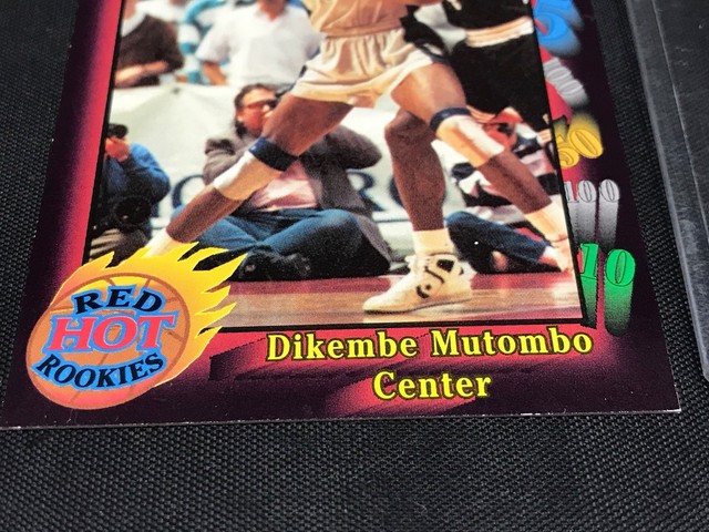 DIKEMBE MUTOMBO BASKETBALL CARD NO 1 AAA SPORTS WILD CARD ROOKIE CARD 