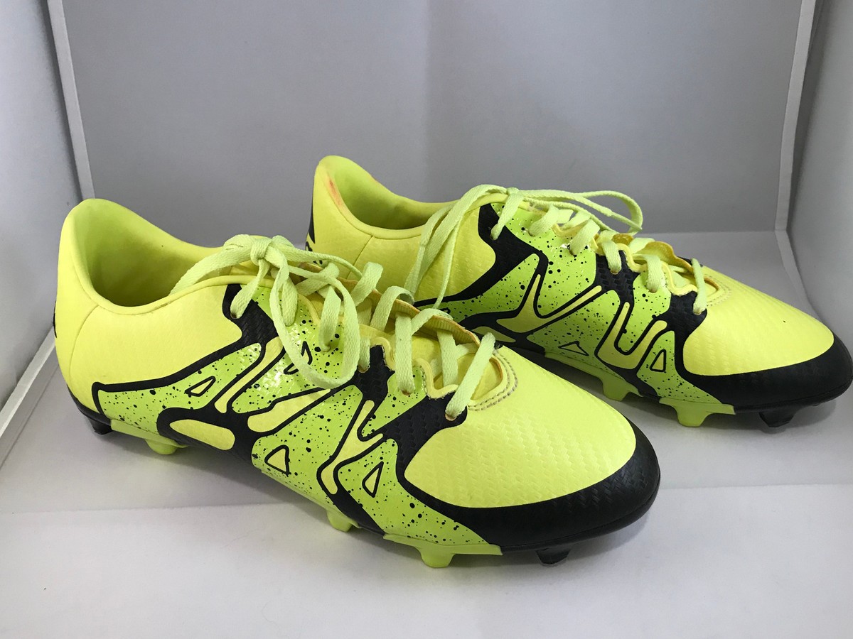 Adidas X 15.3 Men's Soccer Cleats Shoes Size 4 ½ Neon Yellow