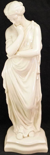Vintage Belleek Meditation Porcelain Statue Figurine 3rd Greek Mark 1965-1980