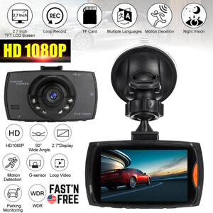 1080P HD Car DVR Dash Vehicle Camera Video Recorder Cam Night Vision-G-Sensor 