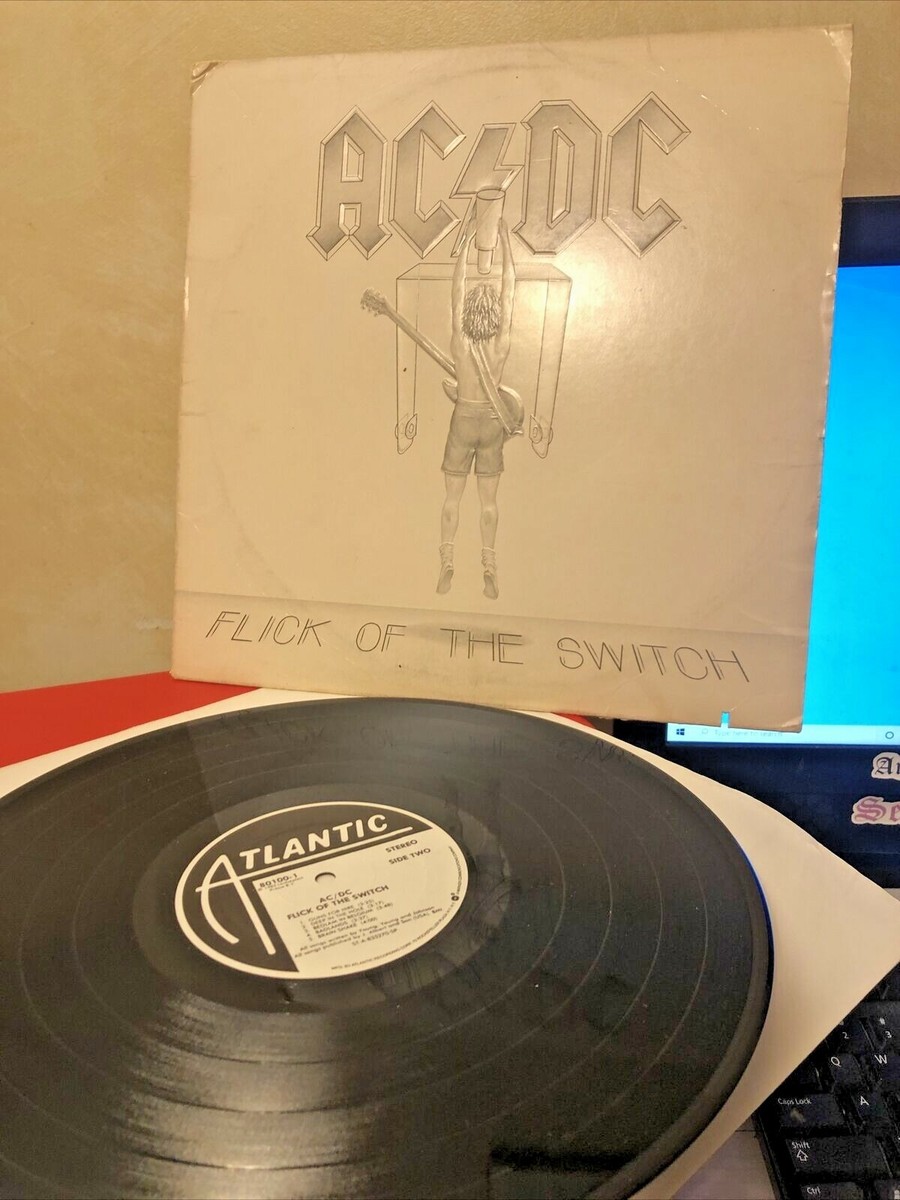 AC/DC Flick Of The Switch 1983 USA Atlantic Press Vinyl Record