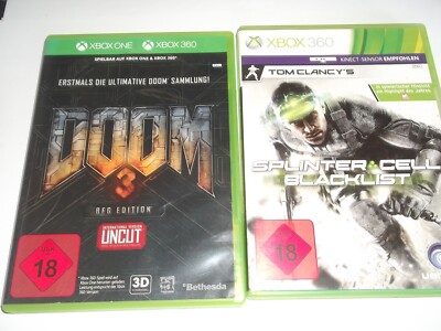 Tom Clancy's Splinter Cell: Blacklist + Doom 3 BFG Edition - Xbox 360      Sp132