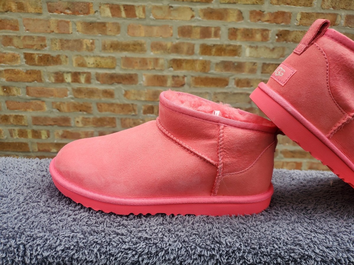 UGG Classic Ultra Mini Shearling Bootie Youth Equivalent To Women US Size 
