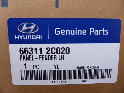 GENUINE BRAND NEW HYUNDAI COUPE TIBURON LEFT PASSENGER SIDE FRONT WING 03 - 06 - 第 3/3 張圖片