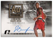 2008-09 Upper Deck Radiance AU Standard AU-JB Jerryd Bayless RC Auto 03/25