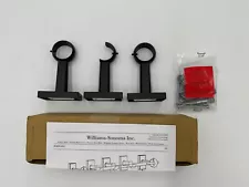 Williams Sonoma Curtain Bracket Assembly Hardware Kit Simple Barral Black