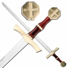 Battle Ready Medieval Crusader Holy Cross Knights Templar Real Long Sword 40"