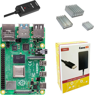 Raspberry Pi 4 4GB Basic Kit with Piswitch (4GB RAM)