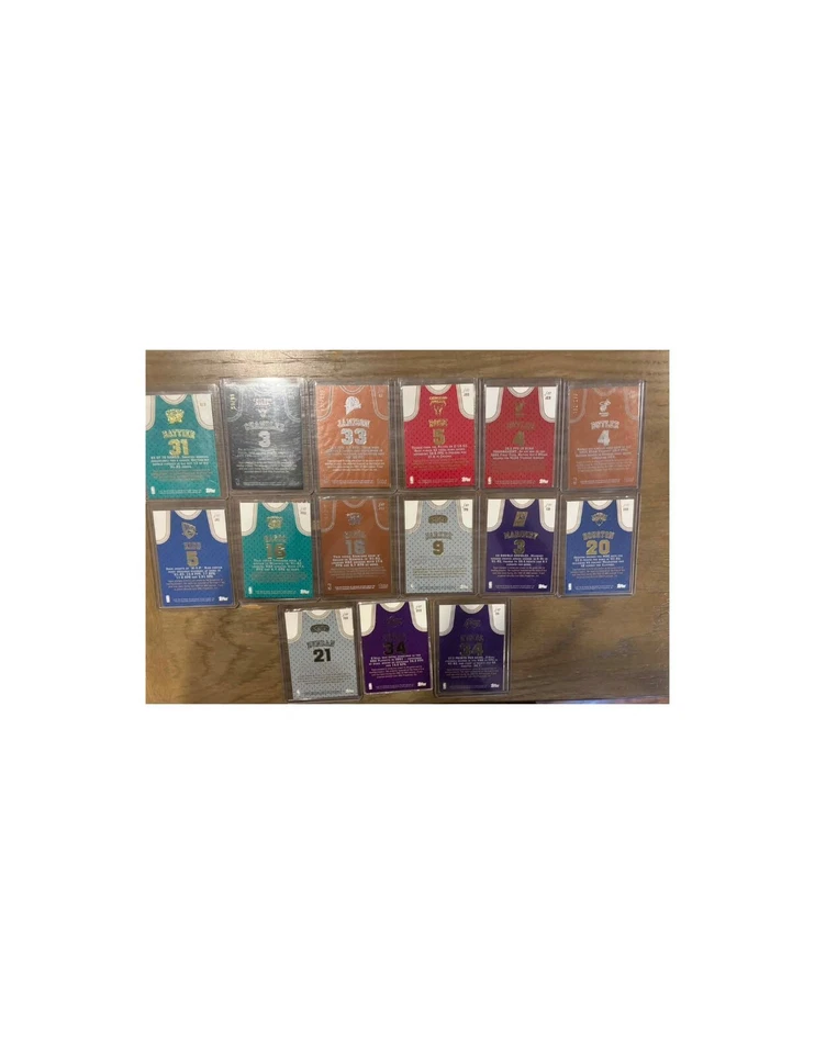 Lote de tarjetas (13 cartas) Topps Jersey Edition NBA 2002-03 | Shaq, Du Foto 2 de 2
