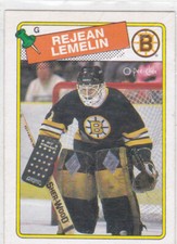 88/89 OPC...REJEAN LEMELIN...CARD # 186...BRUINS...FREE COMBINED SHIPPING
