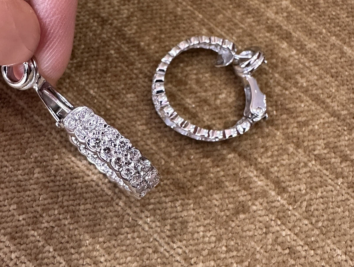 Ebay diamond hoop earrings deals