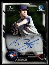 2016 BOWMAN CHROME 1ST PROSPECT AUTO TJ ZEUCH BLUE JAYS