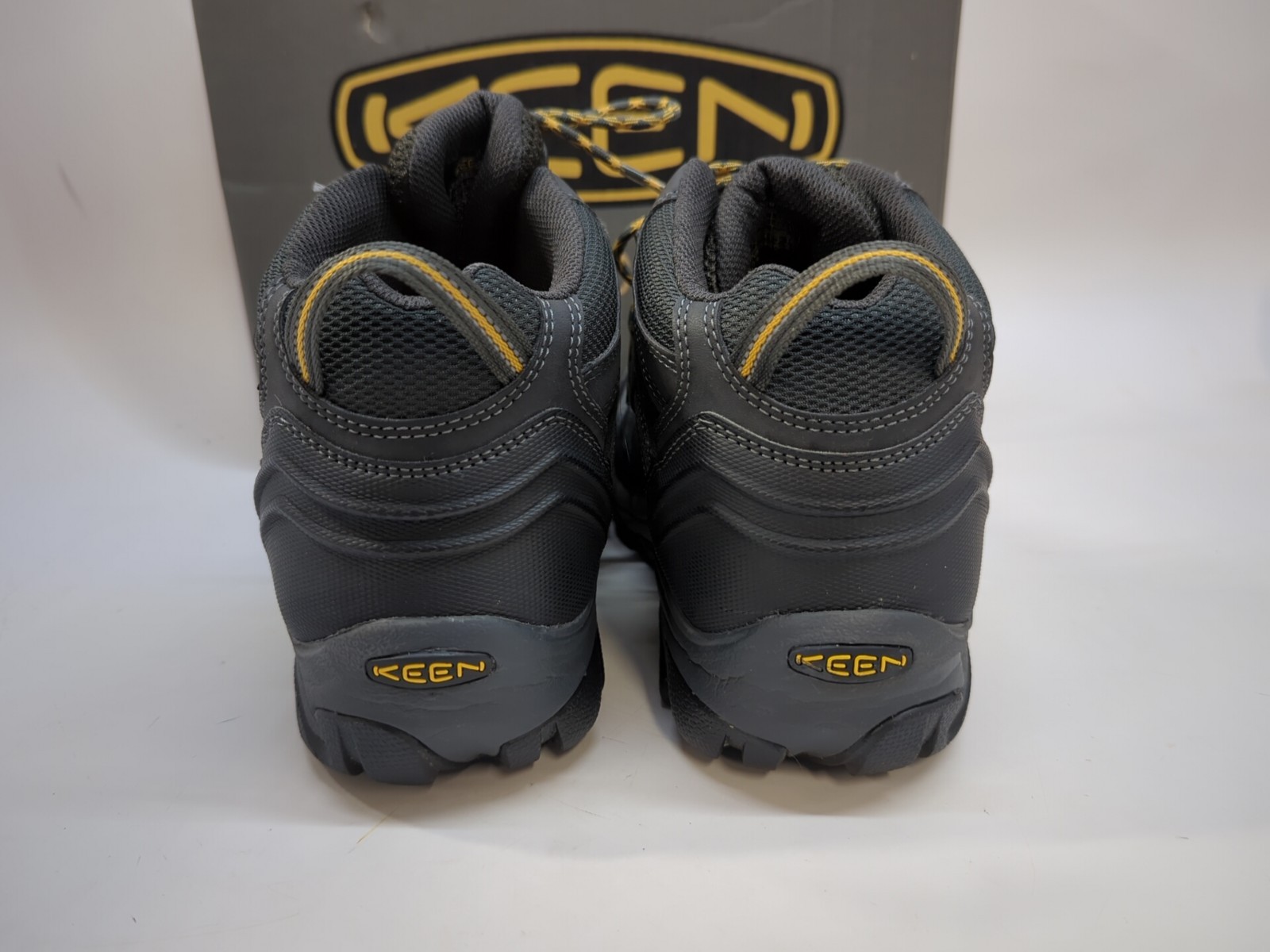 Stivali da trekking KEEN Utility Lansing Mid WP da uomo US 11.5EE Raven Tawny Olive #61084