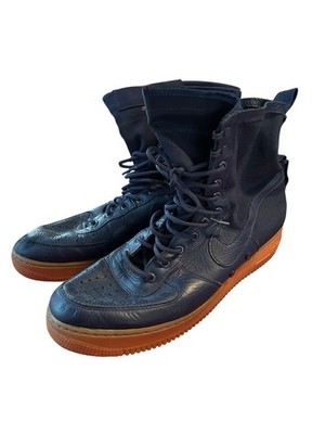 Nike Air Force 1 SF AF1 High Navy Midnight Gum Men display picture 1