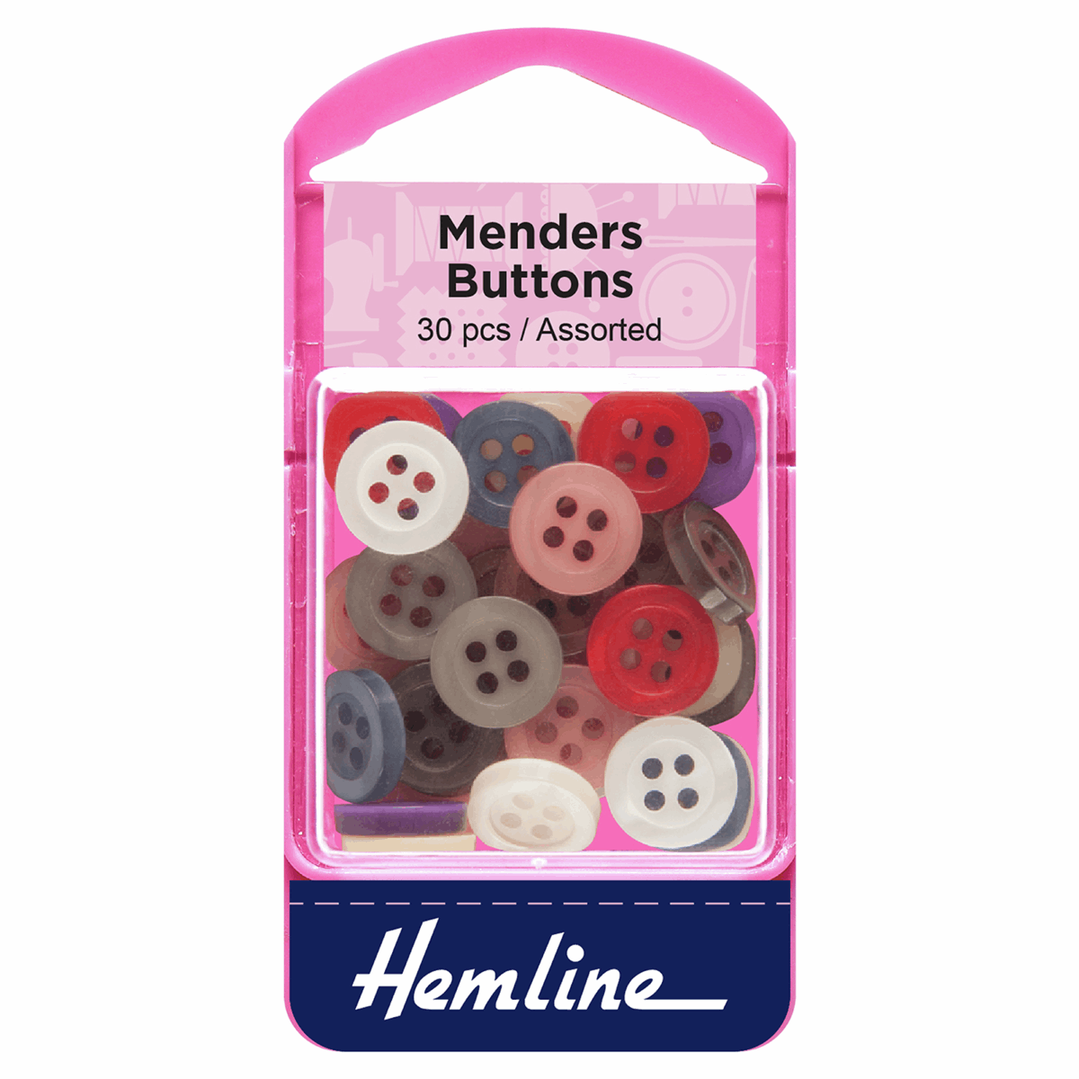 Hemline Mender Buttons 30 Pack Small - Image 2