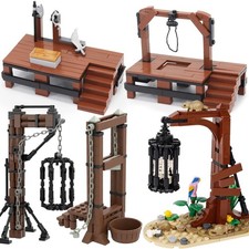 ¡Tortura medieval sin usar, en caja! - Horca, jaula, bloque de corte - ¡PAQUETE Y AHORRE!