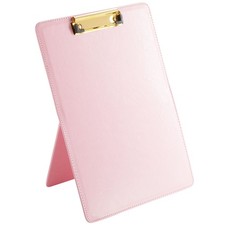 Pink Standing Clipboard with Stand Up Clip Board for Desk, Letters, 9 x 13 In