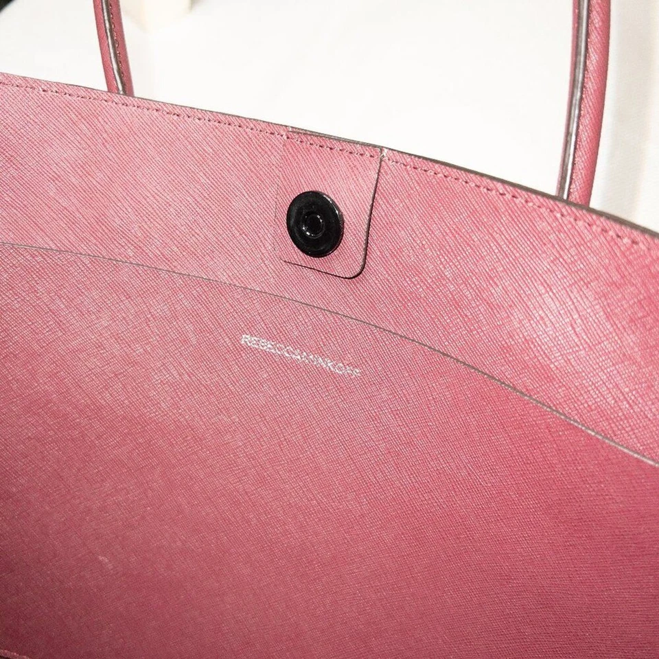 Bolso de Mano Rebecca Minkoff - Cuero Saffiano Vino/Borgoña Foto 4 de 4