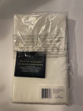 Ralph Lauren Organic Cotton Sateen Border Single Euro Sham Parchment