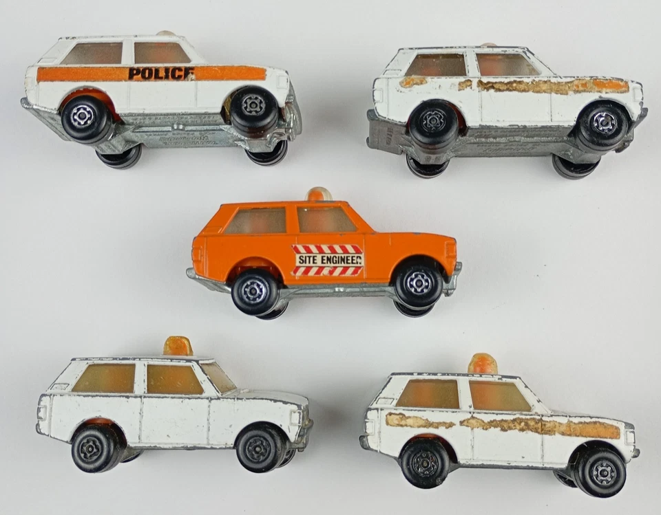 Matchbox Lesney Nº20 Police Patrol 1975 Rolamatics Range Rover Lote de 5 Foto 3 de 4