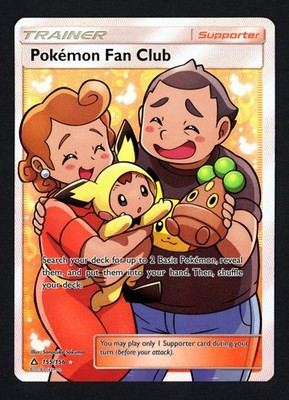 Pokemon Fan Club 155/156 SM Ultra Prism Holofoil Full Art Ultra Rare  Pokemon TCG