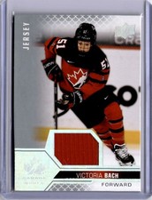 Victoria Bach Jersey Relics #66 2022 Upper Deck Team Canada Juniors [G096]