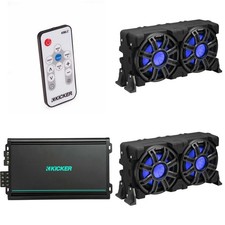 Kicker 2 51MWLE104 - MWE 10-Inch Loaded Premium Marine Sub Encl w/ Passive ...