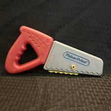 Vintage Fisher Price 1990 Plastic Working Hand Saw for Kids 10" Long
