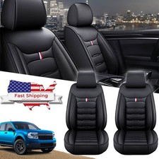For Honda Cr-v Hr-v Front Full Set Seat Covers Deluxe Leather Cushion Protector
