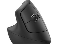 Ratón inalámbrico-Logitech Lift Vertical, Ergonómico, Mano izquierda, USB, Negro