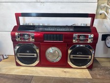 Studebaker Boombox w/CD Player FM Stereo SB2145R 80s Retro Street RED Parts Only
