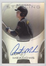 2013 Bowman Sterling Prospect Refractor 78/150 Austin Meadows #BSAP-AM Auto 2x6