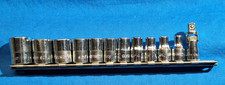 Snap-On 110TMY +2 12pc SAE 1/4" drive shallow 6 point socket set 5/8" - 3/16"