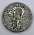 1920 Standing Liberty Quarter 90% Silver Philadelphia mint USA F Fine