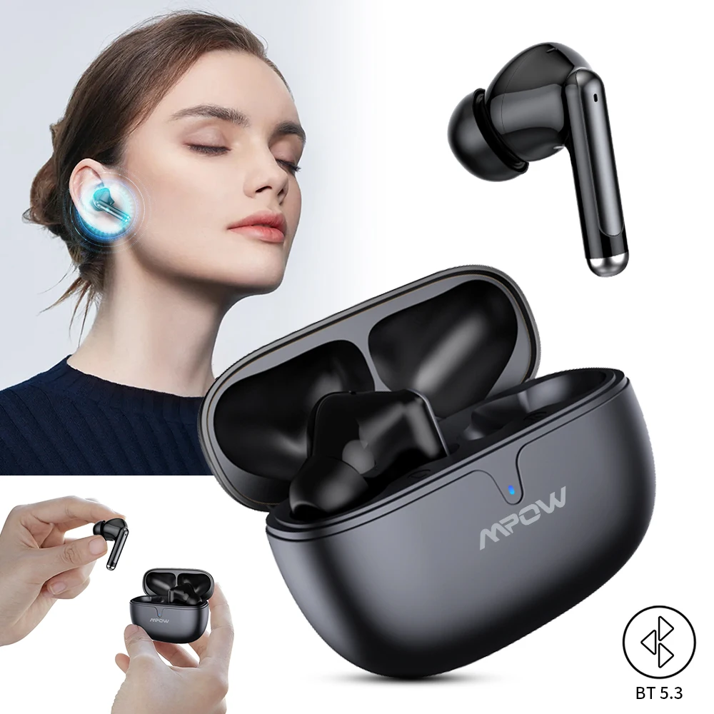 S65 True Wireless Earbuds Bluetooth 5.3 30H Playback Low Latency SBC