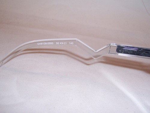 NEW OAKLEY EYEGLASSES HSTN RX OX 8139-05 POLISHED CLEAR 50mm RX AUTHENTIC 8139 - Picture 7 of 8