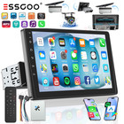 Single 1Din 9" Touch Screen Stereo Bluetooth Radio Apple CarPlay Android Auto BT