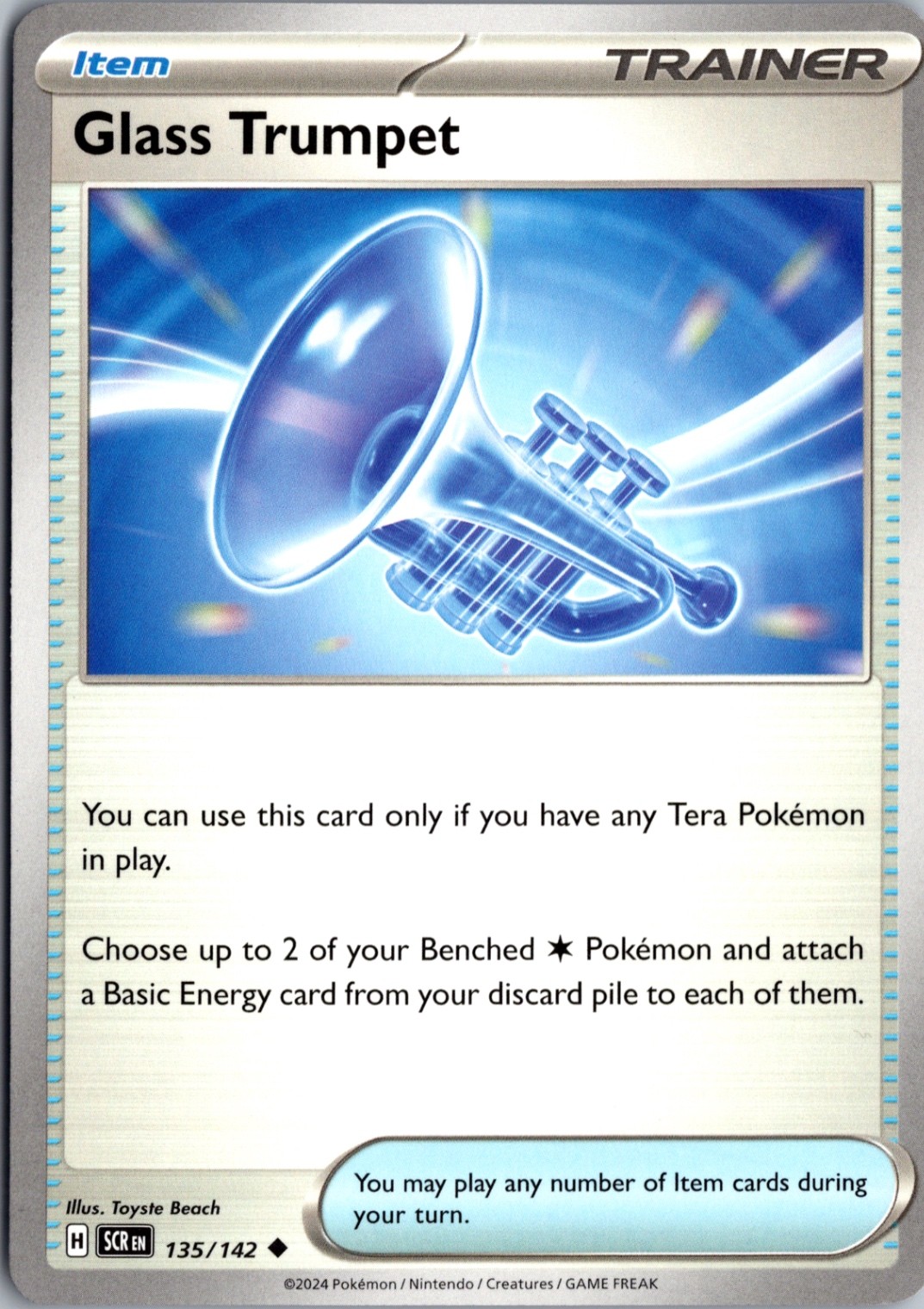 Glass Trumpet Normal Uncommon SV07: Stellar Crown 135/142 NM