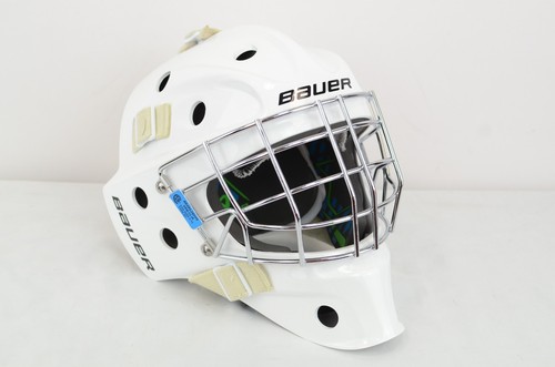 Bauer 930 Certified Straight Bar Youth Goalie Mask White (0424-552)
