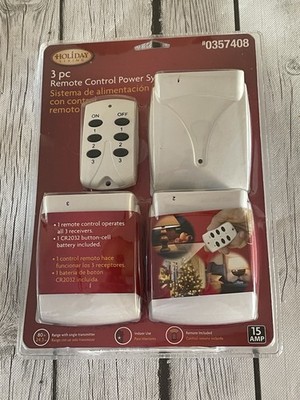 NEW PRIME 0357408 3 pk Indoor Wireless Outlets HLRC23PK 80 ft Range