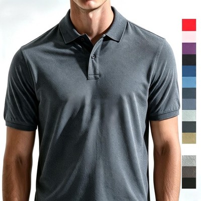Herren Poloshirt Relaxed Fit Polohemd Kurzarm Sporthemd Lässige Passform S-3XL