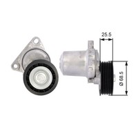 Gates Spannrolle, Keilrippenriemen T39074 FüR Mazda