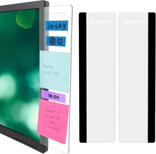 Office Desk Accessories 2Pcs Computer Monitor Memo Board Message Board Transpare