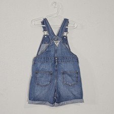 OshKosh B'gosh Girls Jean Overalls Shorts Size 5 Classic Vestbak Heritage Style