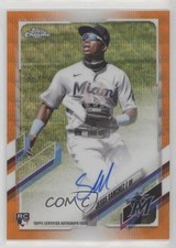 2021 Topps Chrome Rookie Orange Wave Refractor 19/25 Jesus Sanchez Auto wd9