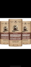 Dr. Squatch Odor squatching deodorant LOT OF 3 (Maverick Musk)
