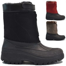 LADIES WINTER SNOW BOOTS WATERPROOF MUCKER THERMAL WELLINGTONS FUR BOOTS SIZE