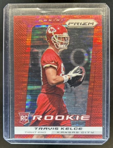 2013 Panini Prizm Travis Kelce RC Prizm Red Pulsar Rookie #292 Chiefs